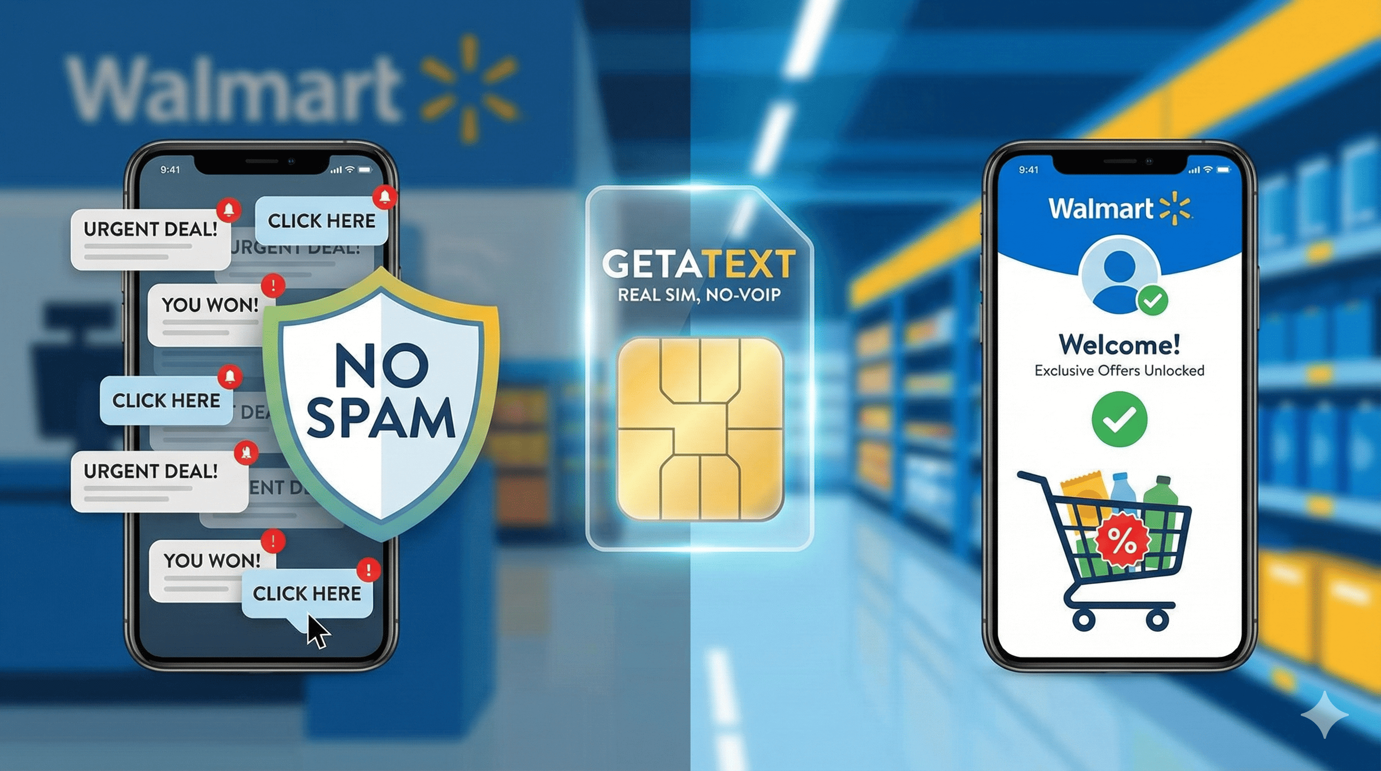 Avoid SPAM at Walmart and Unlock Exclusive Offers with an Anonymous Number
